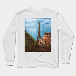 Paris, Eiffel Tower from Afar Long Sleeve T-Shirt